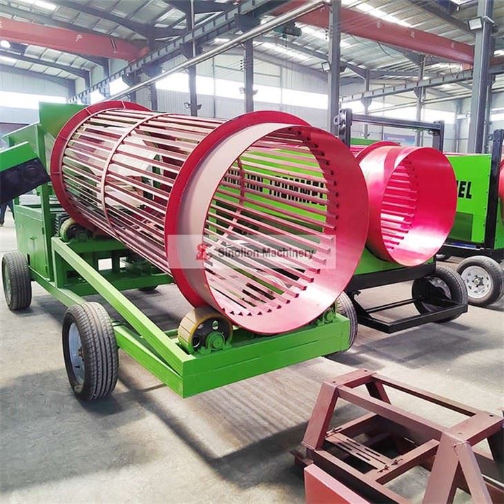 Mobile Firewood Trommel Vibrating Screen