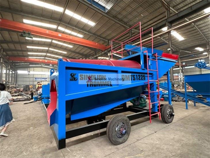 Small Mobile Gold Mining Trommel Washer